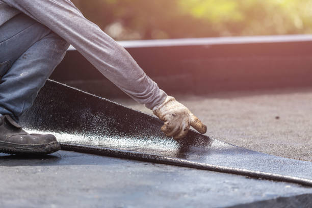 Professional Basement Waterproofing technician working in Rushville, OH
